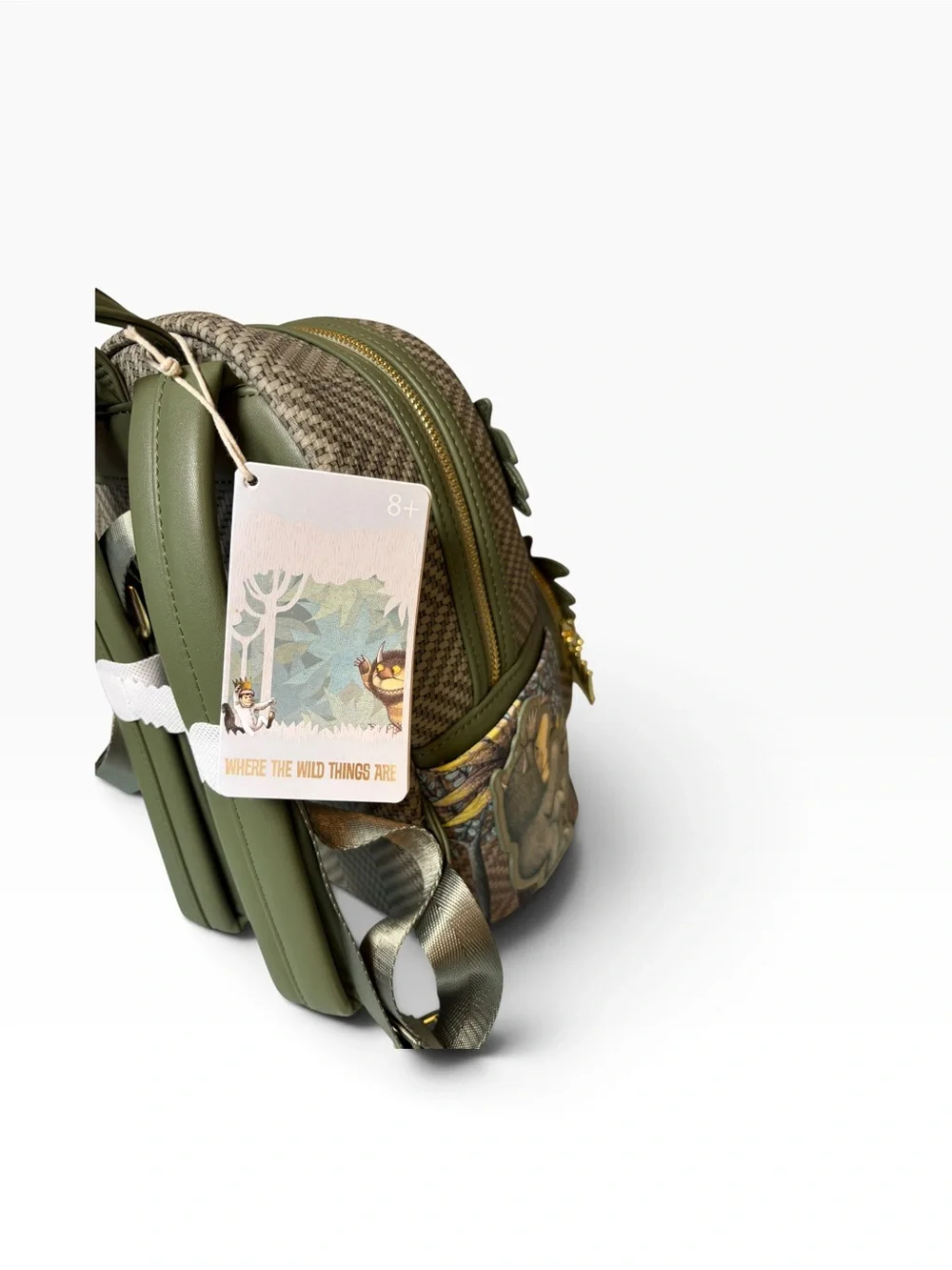 Loungefly Where the Wild Things Are Green & Yellow Mini Backpack